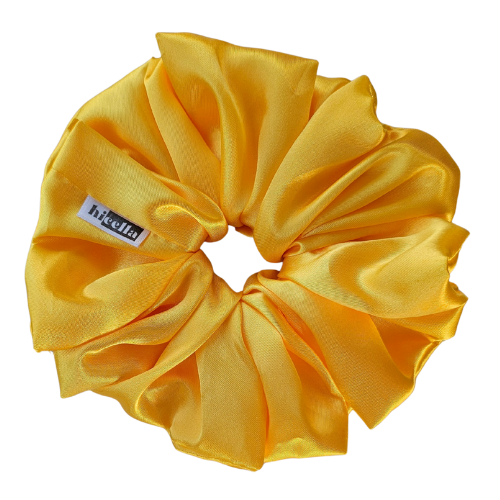 Silk Scrunchie - Yellow